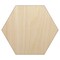 Polygon Solid Unfinished Wood Shape Piece Cutout for DIY Craft Projects